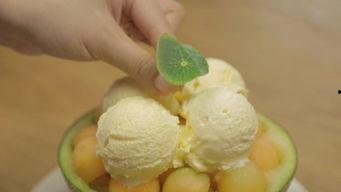 吃哈密瓜雪糕自制视频,自制哈密瓜雪糕，甜蜜滋味尽在掌握